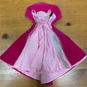 1960s BARBIE MATTEL DOLL SOPHISTICATED LADY PINK DRESS AND COAT AS IS